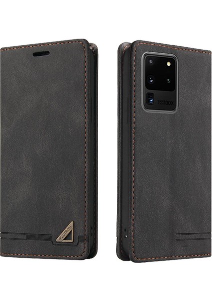 Samsung Galaxy S20 Ultra Kickstand Premium Deri Premium Iki Kılıf (Yurt Dışından)