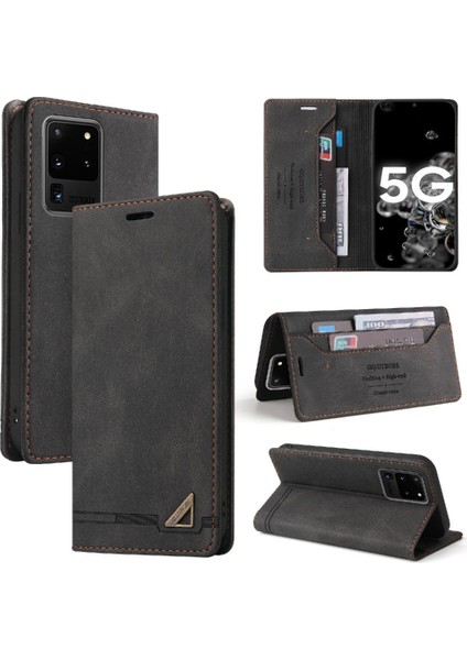 Samsung Galaxy S20 Ultra Kickstand Premium Deri Premium Iki Kılıf (Yurt Dışından) fırsatları