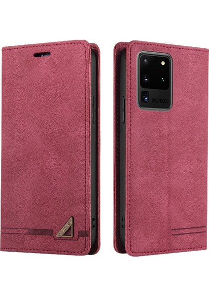 Samsung Galaxy S20 Ultra Kickstand Premium Deri Premium Iki Kılıf (Yurt Dışından)