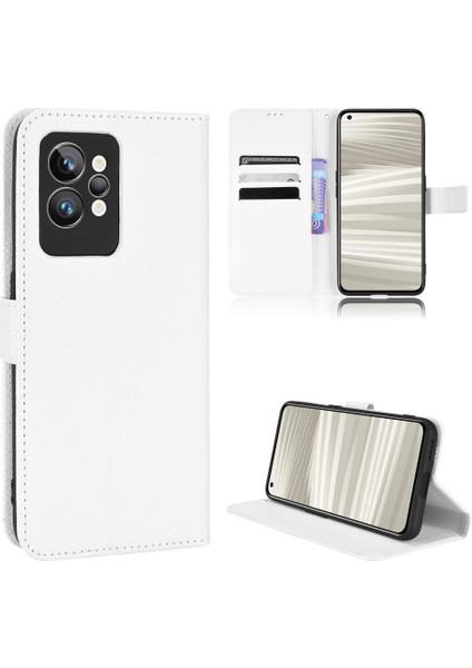 Realme Gt 2 Pro Için Kılıf Kapak Kart Tutucu Kickstand Manyetik Cüzdan (Yurt Dışından)