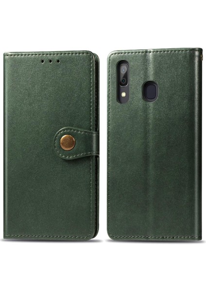 Samsung Galaxy A20 Deri Kılıf Kapak Kapak Zarif Iş Için Kılıf (Yurt Dışından)