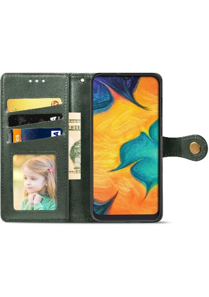 Samsung Galaxy A20 Deri Kılıf Kapak Kapak Zarif Iş Için Kılıf (Yurt Dışından) modelleri