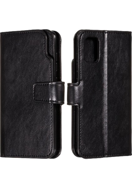 Samsung Galaxy A51 4g 9 Kart Yuvaları Manyetik Kickstand Pu Deri Kılıf (Yurt Dışından)