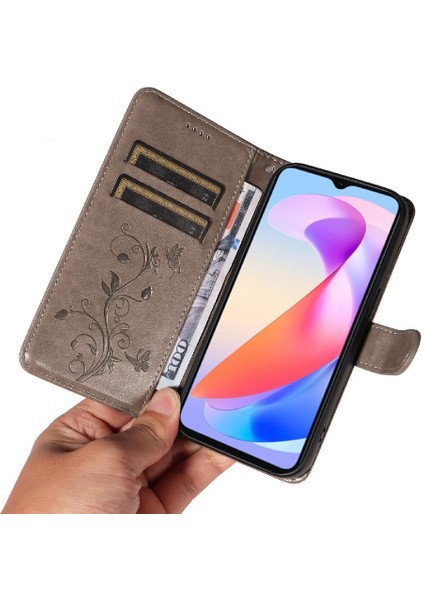 El Kayışı Cüzdan Telefon Kılıfı Kabartmalı Kelebek ile Onur X6A 4g Için Kılıf (Yurt Dışından) indirimleri