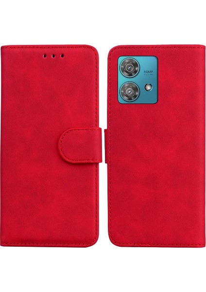 Motorola Kenar 40 Neo Standı Tutucu Kart Yuvası Premium Pu Için Flip Case (Yurt Dışından)