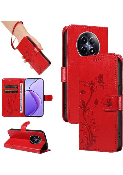 El Kayışı ile Realme 12 5g Yüksek Kaliteli Deri Için Flip Case Kabartmalı (Yurt Dışından) indirimleri
