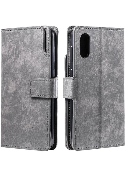 Samsung Galaxy A02 Manyetik Kickstand 9 Kart Yuvaları Cüzdan Pu Için Kılıf (Yurt Dışından) fırsatları