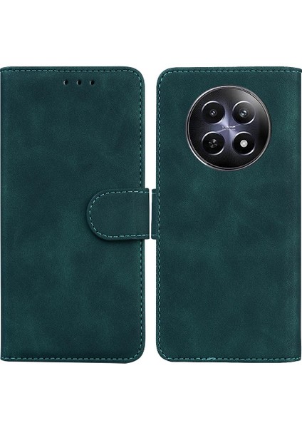 Realme 12 5g Için Flip Case Standı Tutucu Premium Pu Deri Manyetik Kart (Yurt Dışından)
