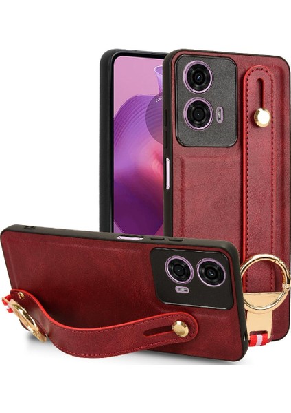 Motorola Moto G04/G24 Premium Pu Deri Bilek Kayışı Kolaylık (Yurt Dışından) modelleri