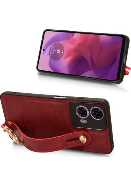 Motorola Moto G04/G24 Premium Pu Deri Bilek Kayışı Kolaylık (Yurt Dışından) indirimleri