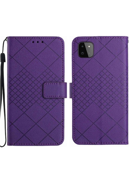 Samsung Galaxy A22 5g Manyetik Kapak Için Flip Case Cüzdan Pu Deri Kart (Yurt Dışından)