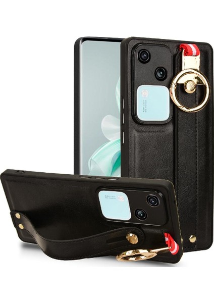Vivo V23 5g Premium Pu Deri Bilek Kayışı Kolaylık Için Kılıf (Yurt Dışından)
