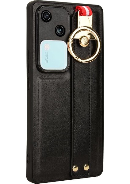 Vivo V23 5g Premium Pu Deri Bilek Kayışı Kolaylık Için Kılıf (Yurt Dışından)