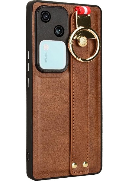 Vivo V23 5g Premium Pu Deri Bilek Kayışı Kolaylık Için Kılıf (Yurt Dışından)