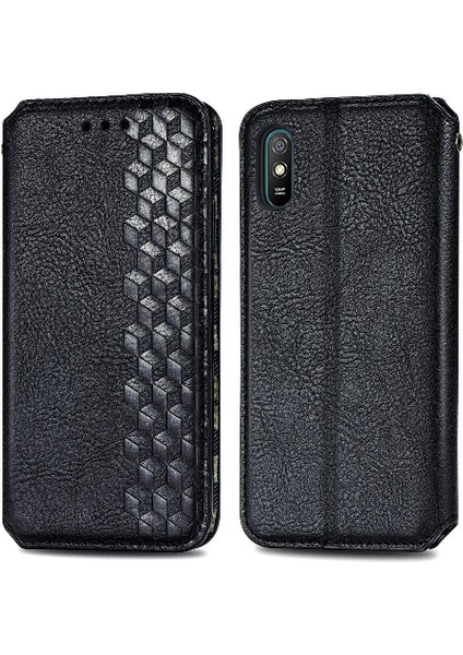 Xıaomı Redmi 9A Deri Kılıf Zarif Iş Cüzdan Fonksiyonu (Yurt Dışından)