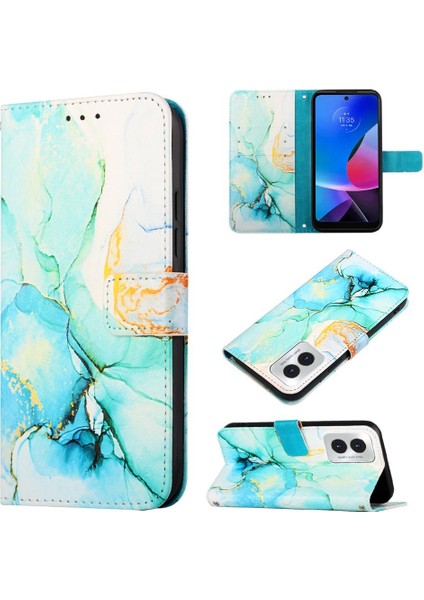 Motorola Moto G Oynamak Için Kılıf 4g 2024 Pu Deri Cüzdan Mermer Desen (Yurt Dışından) fırsatları