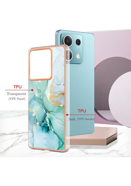Redmi Için Not 13 5g Ince Tpu Yumuşak Tampon Mermer Desen (Yurt Dışından) fırsatları