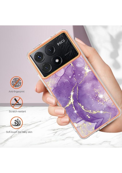 Poco X6 Pro Ince Tpu Koruma Mermer Desen Yumuşak Tampon (Yurt Dışından) fırsatları