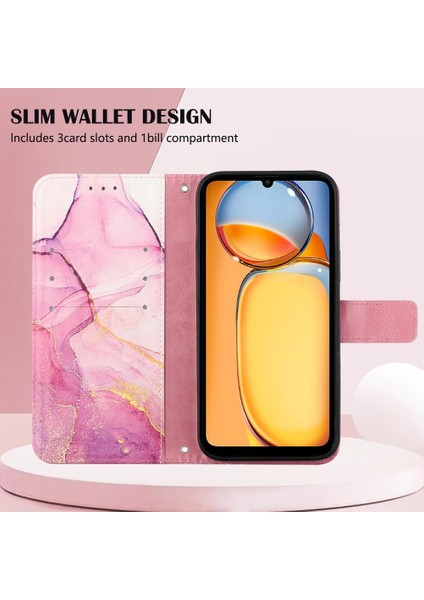 Redmi Için Kılıf Redmi 4g Cüzdan Pu Deri Kickstand Mermer Desen (Yurt Dışından) modelleri