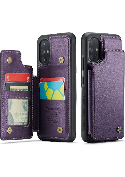 Samsung Galaxy A51 4g Ince Darbeye Vaka Kart Pu Için Caseme Cüzdan Kılıf (Yurt Dışından)