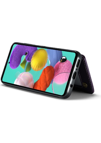 Samsung Galaxy A51 4g Ince Darbeye Vaka Kart Pu Için Caseme Cüzdan Kılıf (Yurt Dışından)