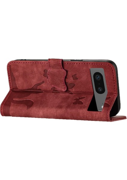 Google Piksel 8 Için Kılıf Tutucu Kapak Cüzdan Kılıf Flip Folio Kart Cep (Yurt Dışından)