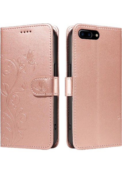 IPhone 6 Için Kılıf Artı/6s Artı Yüksek Kaliteli Deri Kabartmalı Kelebek (Yurt Dışından)