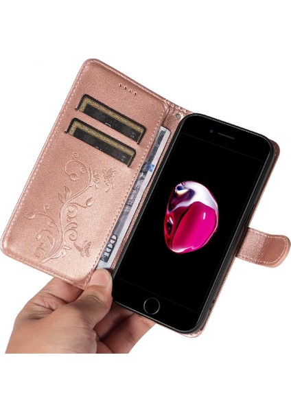 IPhone 6 Için Kılıf Artı/6s Artı Yüksek Kaliteli Deri Kabartmalı Kelebek (Yurt Dışından) indirimleri