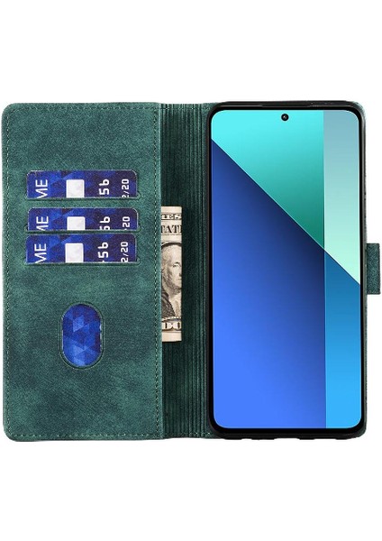 Redmi Için Not 13 4g Kabartmalı Sevimli Kedi Kart Cep Flip (Yurt Dışından)