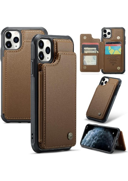 IPhone 11 Pro Max Kickstand Pu Deri Rfıd Ince Için Caseme Cüzdan Kılıf (Yurt Dışından) indirimleri