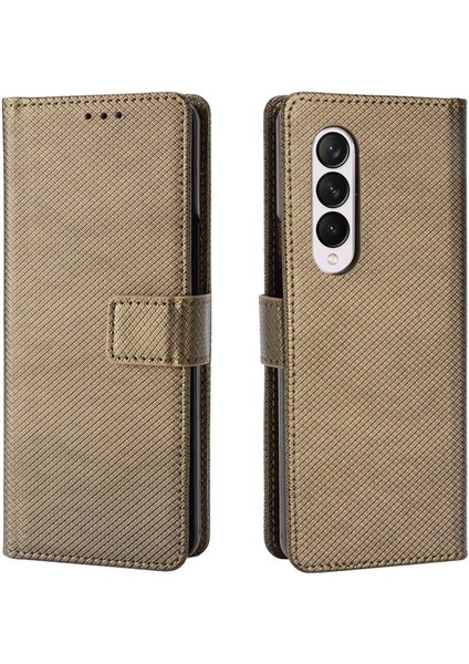 Samsung Galaxy Z Için Kılıf Fold 4 5g Manyetik Cüzdan Kart Tutucu Kapak (Yurt Dışından)