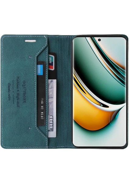 REALME11 Pro Kickstand Premium Deri Premium Deri Iki Için Kılıf (Yurt Dışından) fırsatları