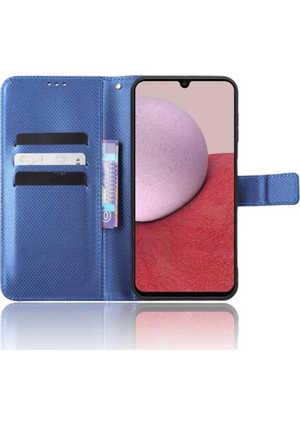 SZY Mall Samsung Galaxy A14 4g Için Kickstand Kart Tutucu Manyetik Cüzdan Kapak (Yurt Dışından)