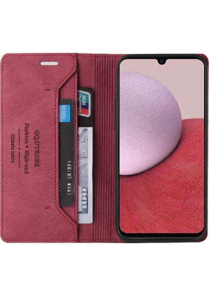 Samsung Galaxy A14 5g Iki Kart Yuvaları Premium Deri Premium Kılıf (Yurt Dışından)