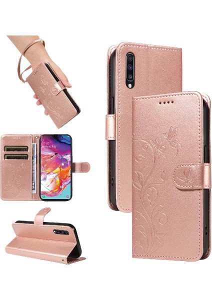 Samsung Galaxy A70 ve Kart Yuvası ile Kabartmalı Kelebek Yüksek Kılıf (Yurt Dışından) indirimleri