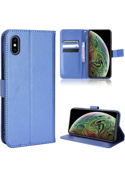 IPhone Xs Max Kapak Kickstand Manyetik Cüzdan Kart Tutucu (Yurt Dışından)
