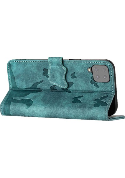 Samsung Galaxy Case 5g Için Kılıf Cüzdan Kılıf Flip Folio Kabartmalı Kelebek (Yurt Dışından)