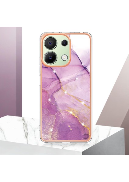 Redmi Için Not 13 4g Mermer Desen Yumuşak Tampon Koruma Tpu (Yurt Dışından)