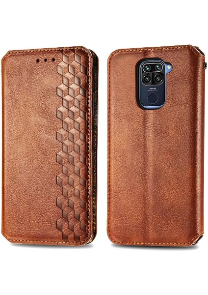 Xıaomı Redmi Not 9 Için Kılıf Moda Tasarım Kapak Çevirin Cüzdan Fonksiyonu (Yurt Dışından)
