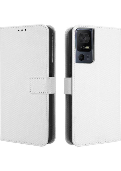 Tcl 40SE Kapak Kickstand Manyetik Cüzdan Kart Tutucu Için Kılıf (Yurt Dışından)