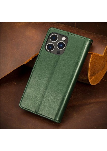 IPhone 14 Için Kılıf Pro Zarif Iş Moda Tasarım Cüzdan Fonksiyonu (Yurt Dışından)