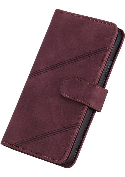 SZY Mall IPhone 15 Için Kılıf Manyetik Cüzdan Flip Folio Kart Tutucu Kickstand Pu (Yurt Dışından)