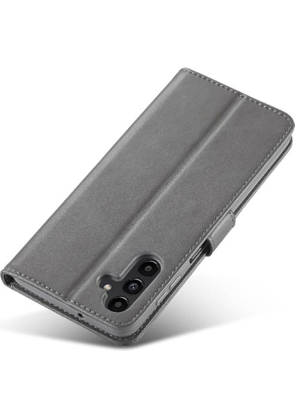 Samsung Galaxy Holder 5g Için Tutucu ile Buzağı Doku Yatay Kapak (Yurt Dışından)