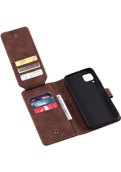 Huawei P40 Lite Için Kılıf Cüzdan Flip Folio Pu Deri Kart Tutucu Manyetik (Yurt Dışından)
