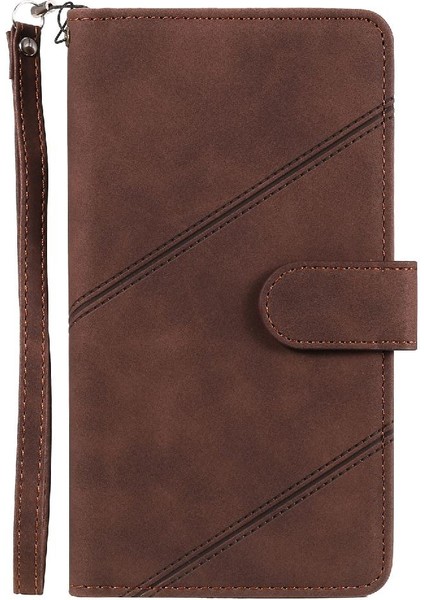 Huawei P40 Lite Için Kılıf Cüzdan Flip Folio Pu Deri Kart Tutucu Manyetik (Yurt Dışından)