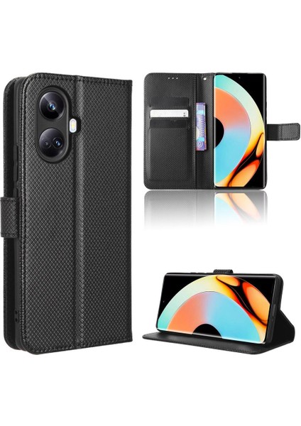 Realme 10 Pro Artı Kart Tutucu Kapak Manyetik Cüzdan Kickstand Için Kılıf (Yurt Dışından)