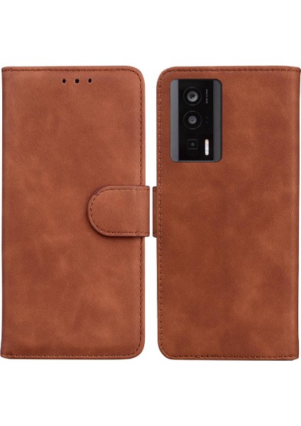 Poco F5 Pro Kart Yuvası Premium Pu Deri Manyetik Için Flip Case (Yurt Dışından)