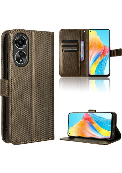 Oppo A78 4g Kickstand Manyetik Cüzdan Kart Tutucu Kapak Için Kılıf (Yurt Dışından)