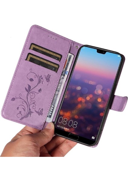 El Kayışı ve Kart Yuvası Yüksek Kaliteli Telefon ile Huawei P20 Için Flip Case (Yurt Dışından)