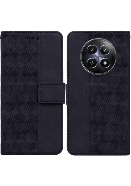 Realme 12 5g Için Kılıf Cüzdan Kapak Flip Folio Premium Pu Deri Kickstand (Yurt Dışından)